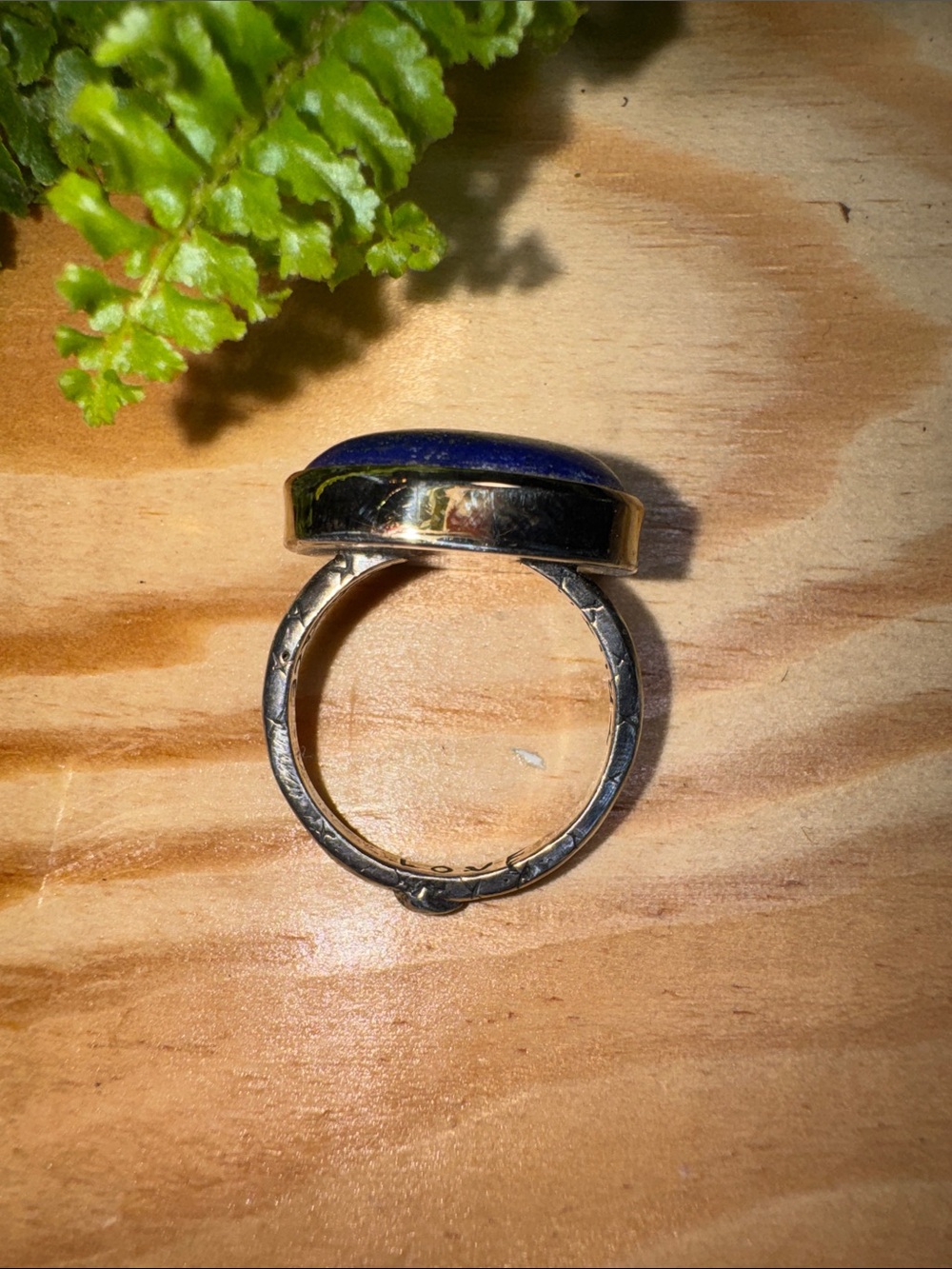 Sundance Jes Maharry Blue Lapis Oval Statement Ring - Picture 3 of 4